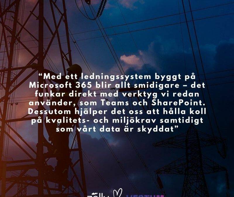Vestum väljer vårt ledningssystem